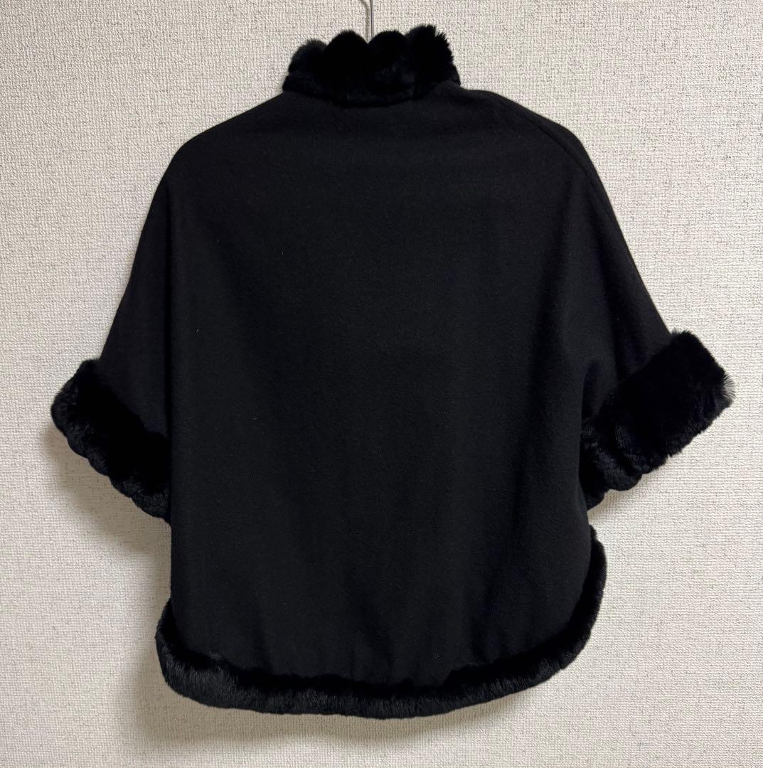 LANVIN COLLECTION ファーポンチョケープ - メルカリ