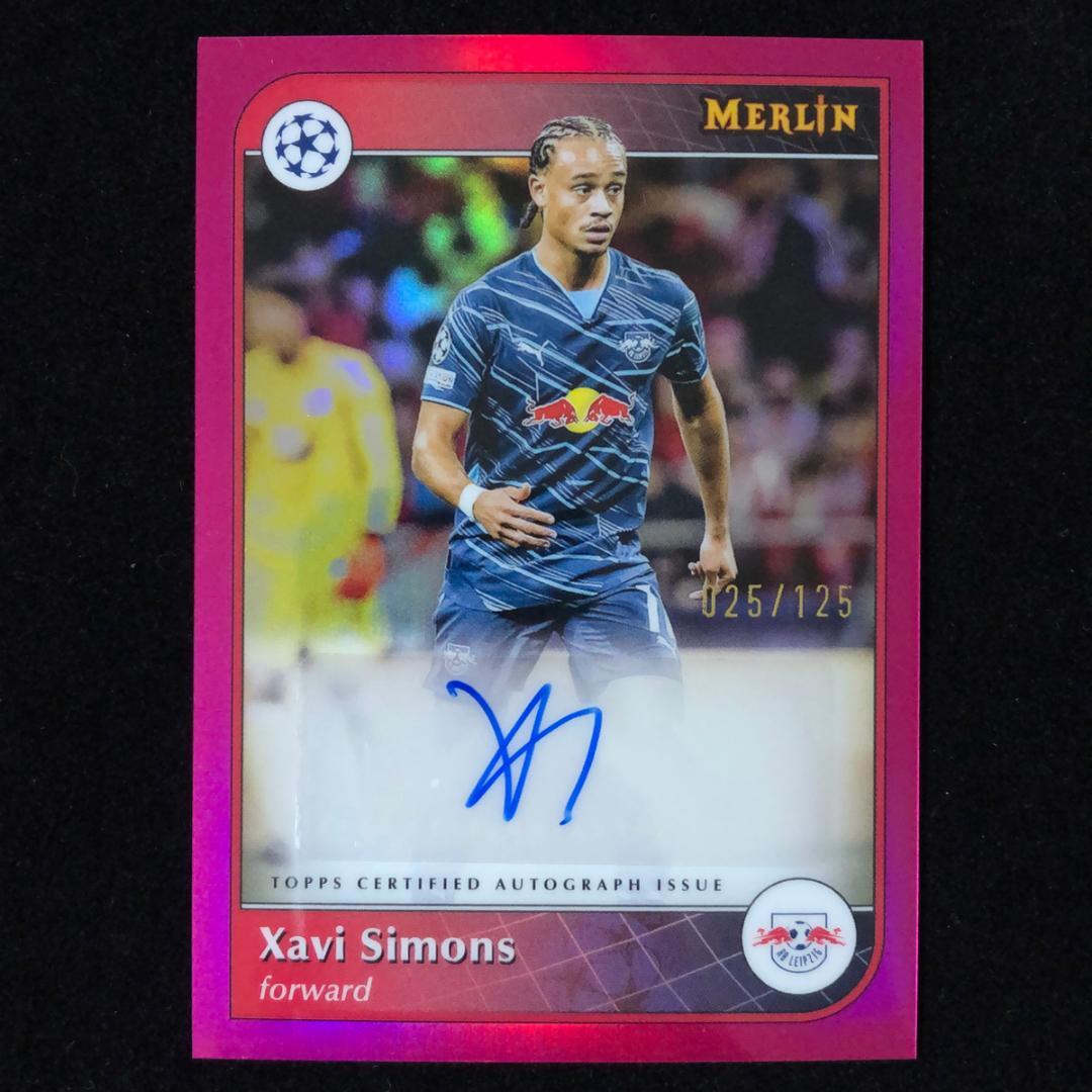 Xavi Simons シモンズ Topps Merlin /125 Auto - メルカリ