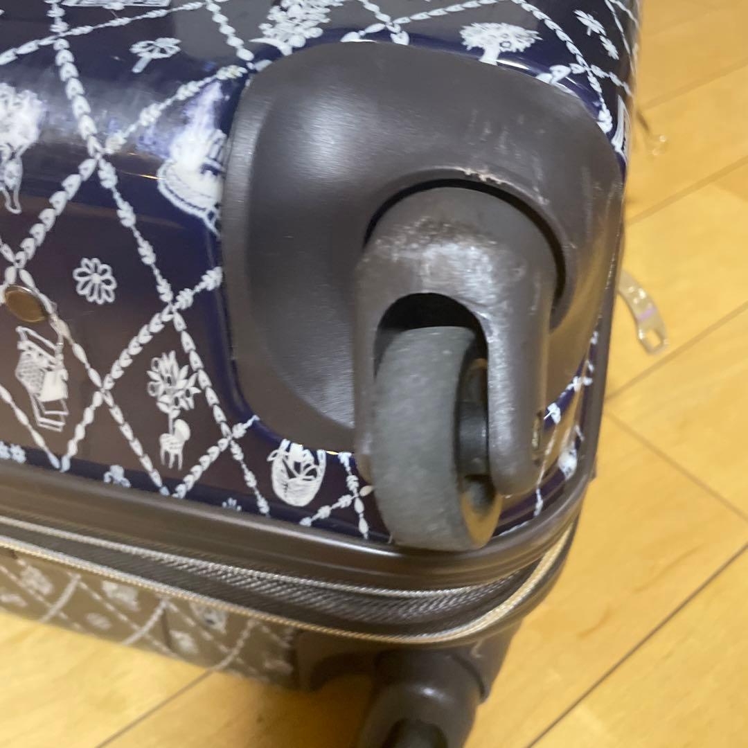 廃盤品・希少】ムーミン 機内持込サイズ 紺色 キャリーケース 49ℓ