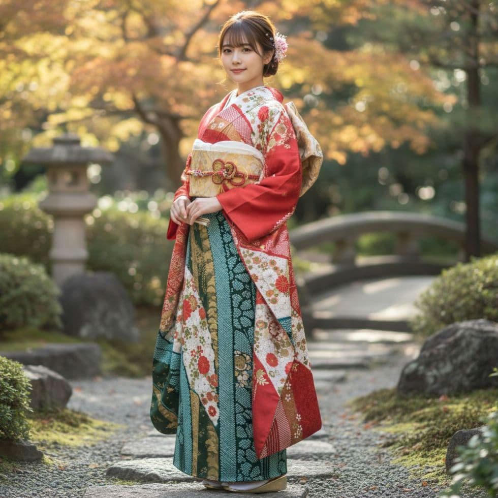 ☆とまとまと様 専用☆振袖フルセット(8点)・絞り・古典柄・吉翔文様