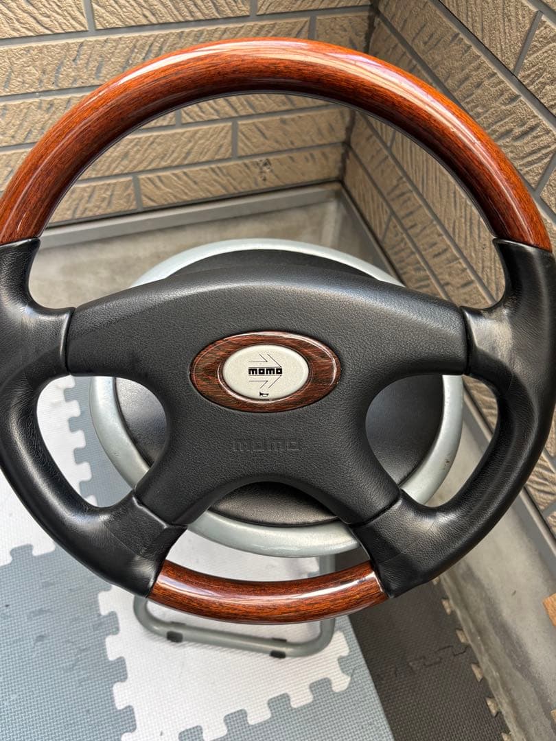momo ステアリングホイール 本体 旧車に 当時物 ステアリング 35φ OLD momo ジャッキースチュワート