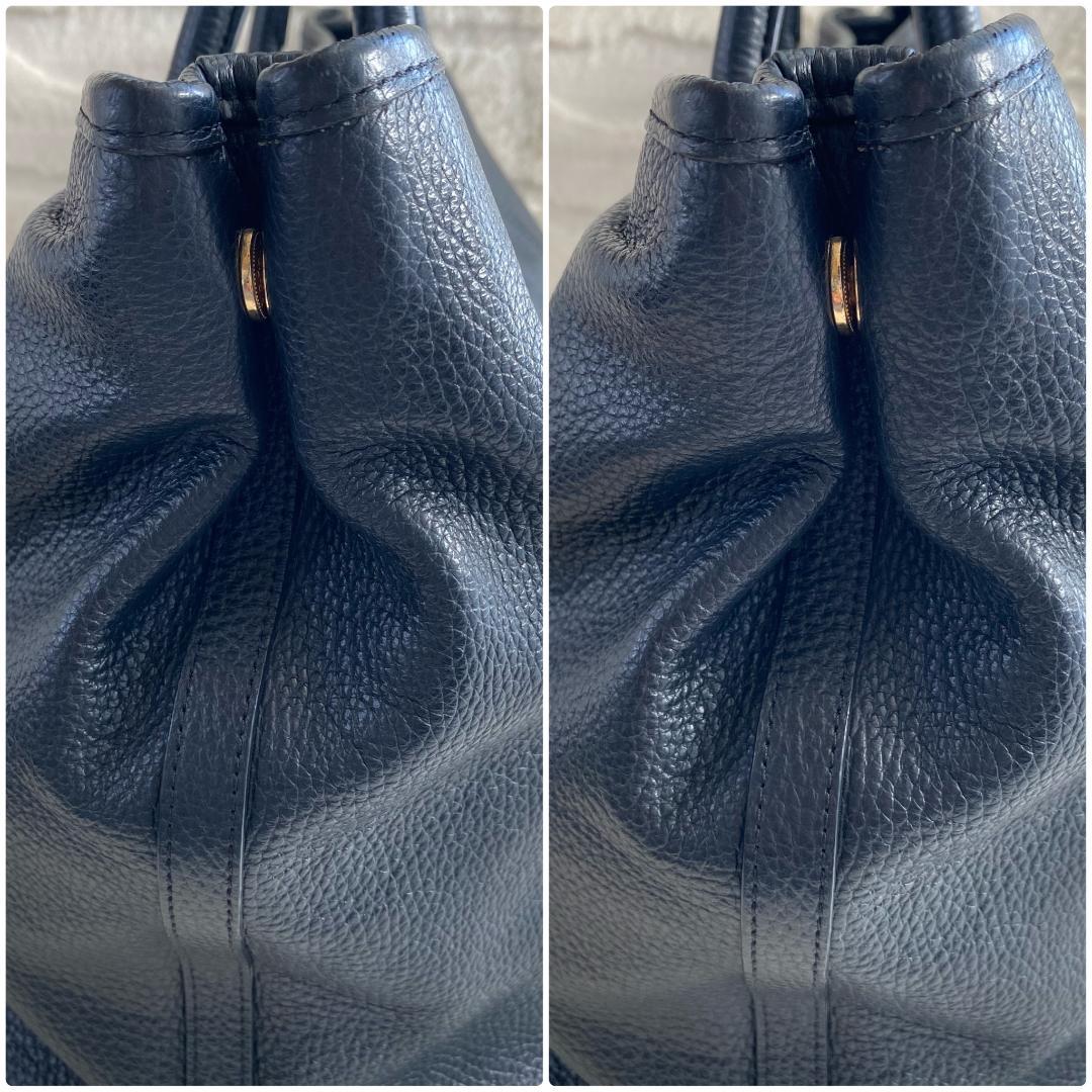 CIMABUE 大容量トートバッグ A4 シボ革 黒 ゴールド金具 メンズ - メルカリ