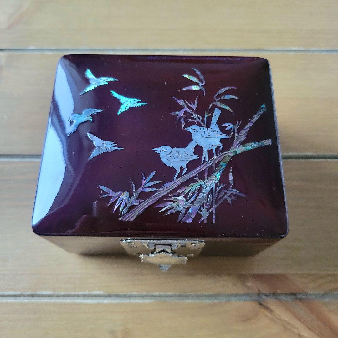 新品未使用】螺鈿細工 らでん 韓国伝統工芸 ジュエリーボックス 小物