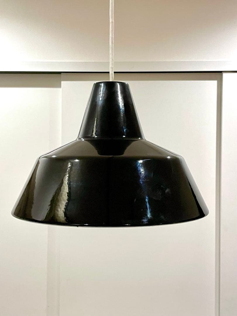 【名作】ルイスポールセン ヴィンテージ ホーロー ペンダントライト 黒 1954 名作】ルイスポールセン ヴィンテージ ホーロー ペンダントライト 黒 1954