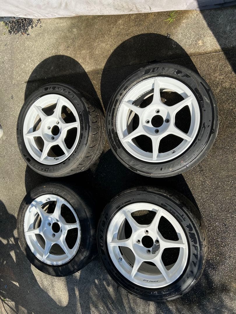 p1レーシング 15インチ 7J +38 PCD100 4H - メルカリ