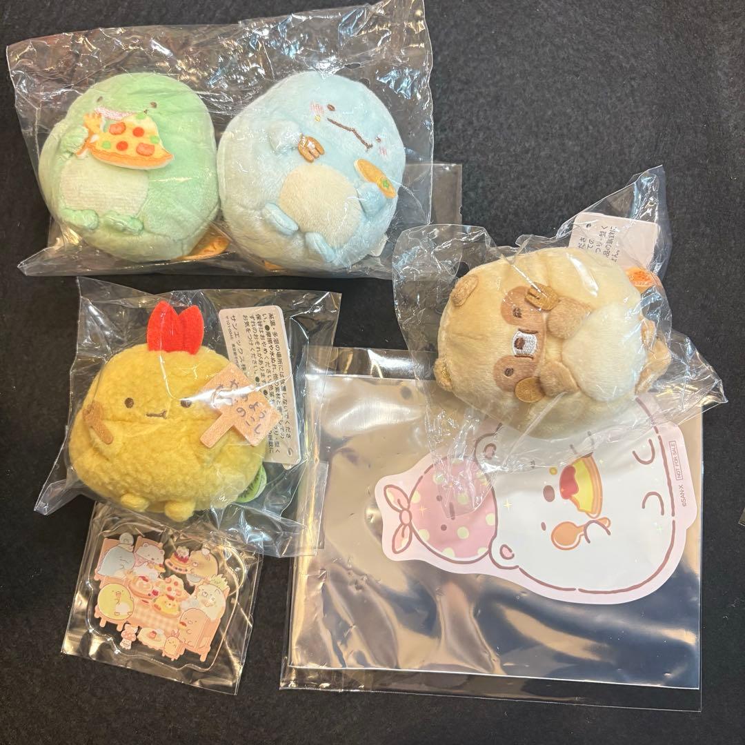 すみっコぐらし てのりぬいぐるみ まんまるレストラン 3点セット