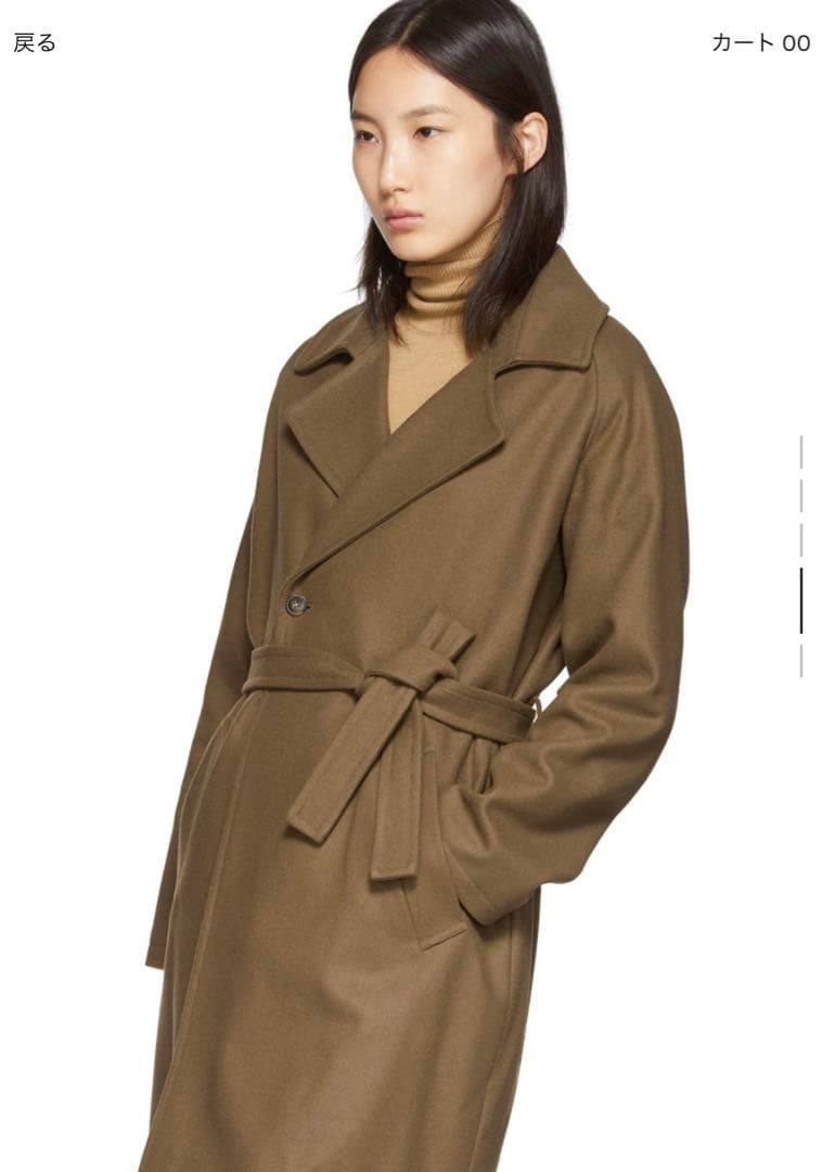 A.P.C ブラウン ウール Bakerstreet コート - ジャケット・アウター低 価格