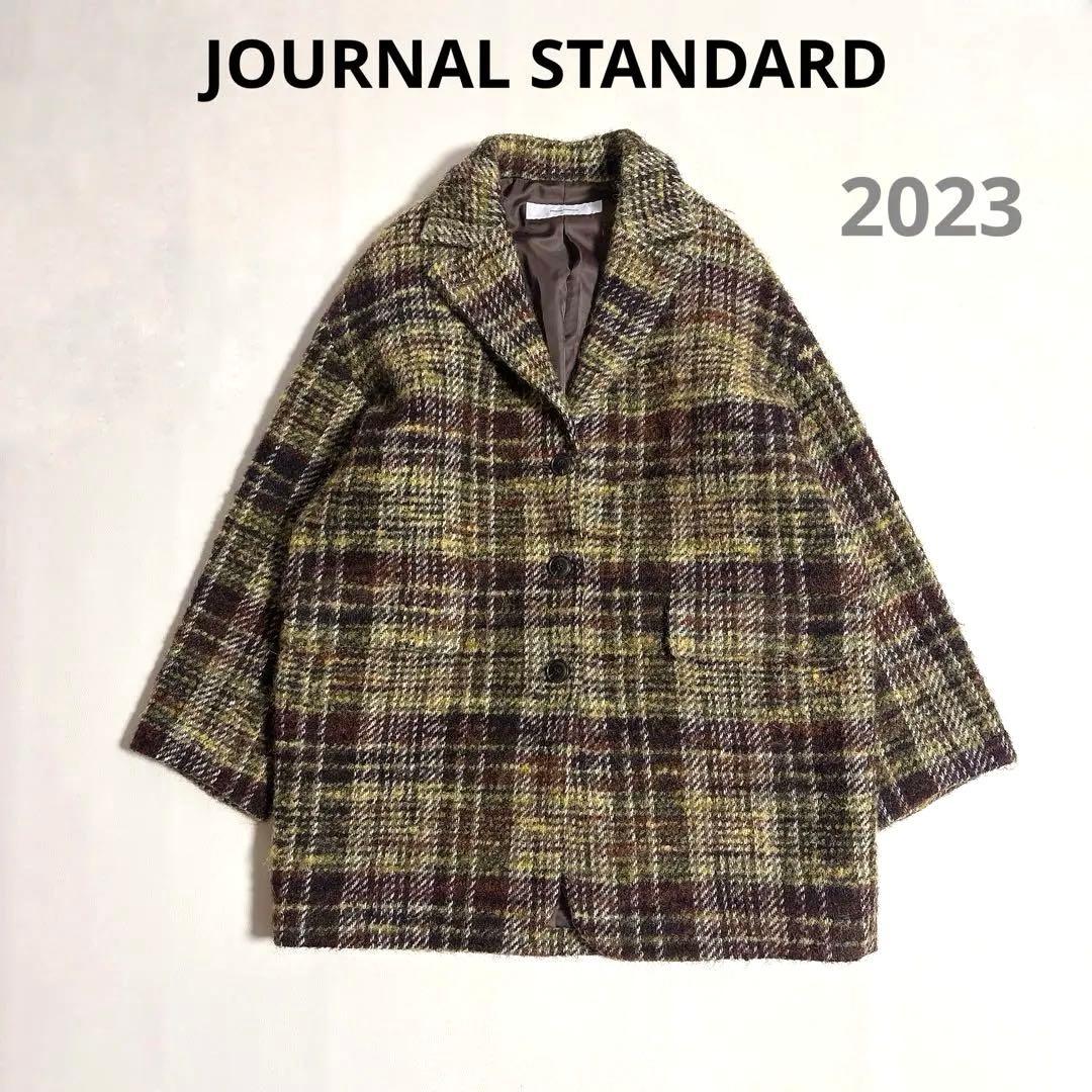 美品　2023 JOURNAL STANDARD ループツイードテーラーコート JOURNAL STANDARD（ジャーナルスタンダード）の「ループツイード