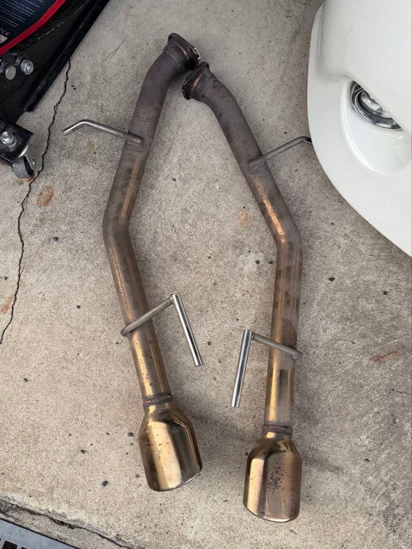 y51 スリーキャッツ　110 φオーバル　直管　ストレート　フーガ スリーキャッツ Y51 51フーガ 110Φオーバル 直管 ストレート マフラー