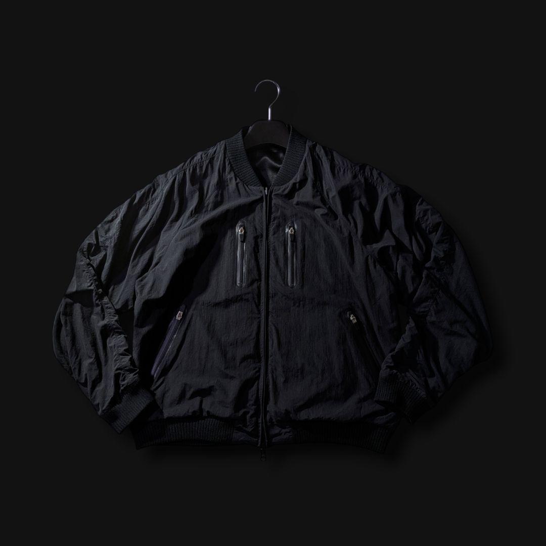 MASU リバーシブル スカジャン ma-1 シルク100％ ブラック - メルカリ