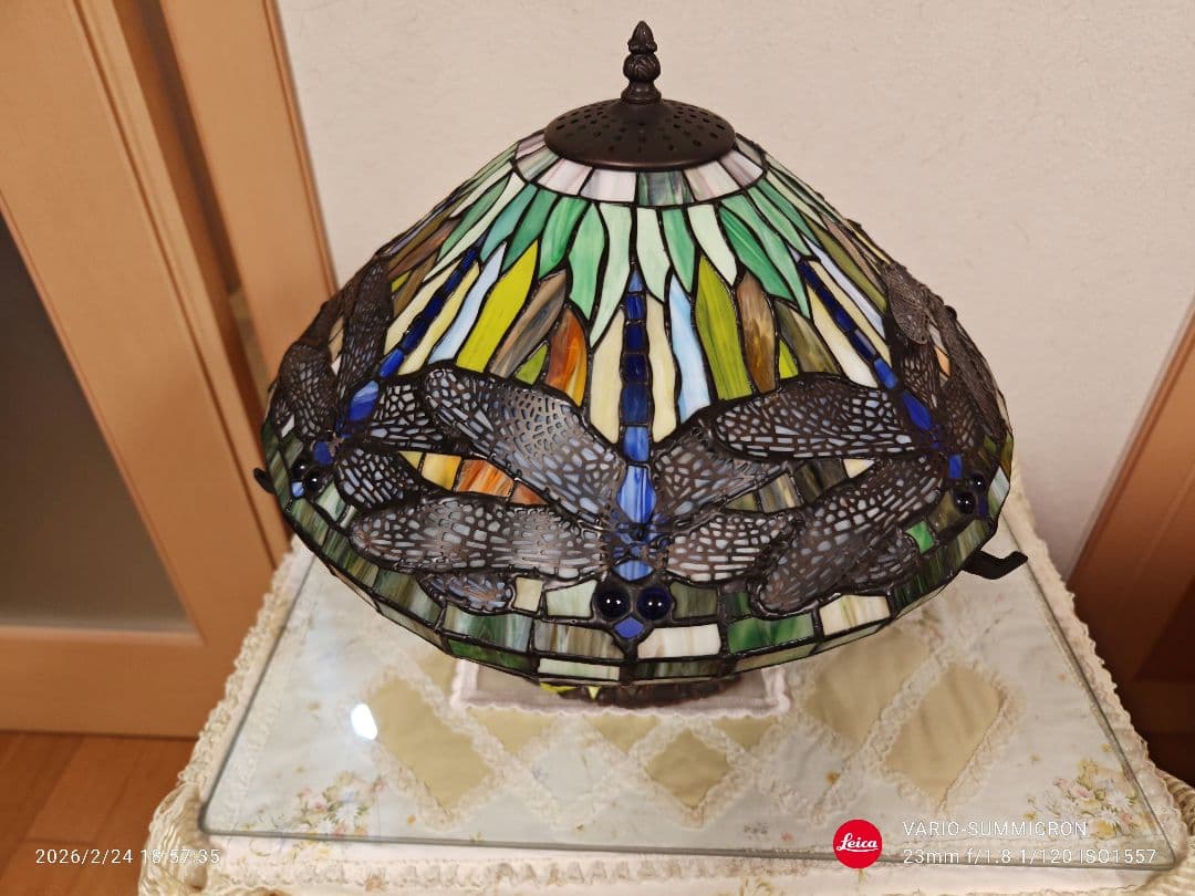 ティファニー ステンドグラス テーブルランプ ヴィンテージ トンボ