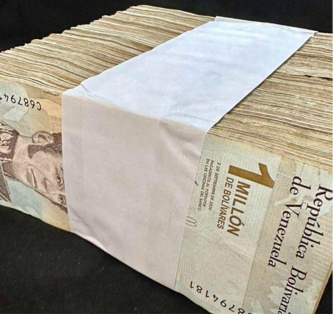 ベネズエラボリバル100万紙幣・1000枚 100万紙幣】 ベネズエラボリバル ソベラノ ベネズエラ紙幣 1枚 100万