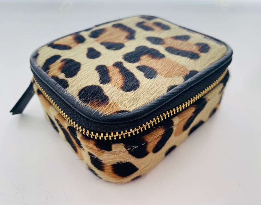 メゾンドリーファー　アクセサリーケース　美品 アクセサリーケース ジュエリーボックス ハンドル付 グレイッシュ