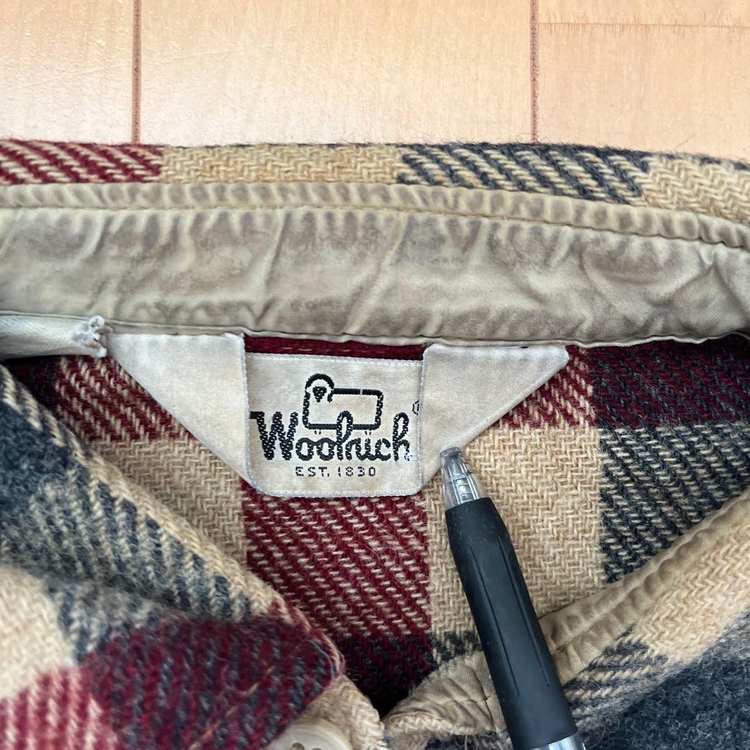 woolrich バッファローチェック 70s 三角タグ ウールシャツ