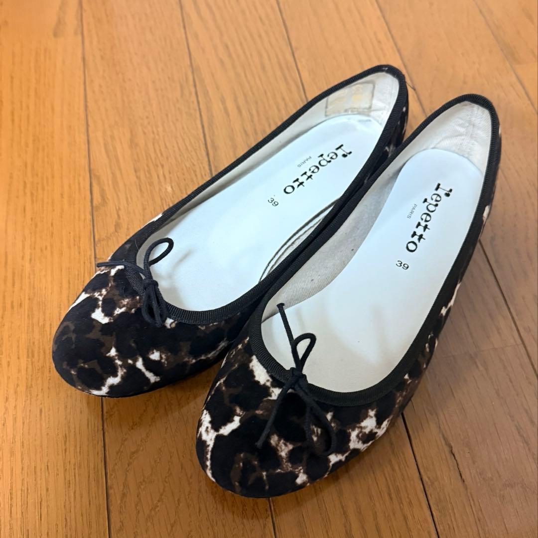 美品】Repetto レペット レオパード バレエシューズ - メルカリ
