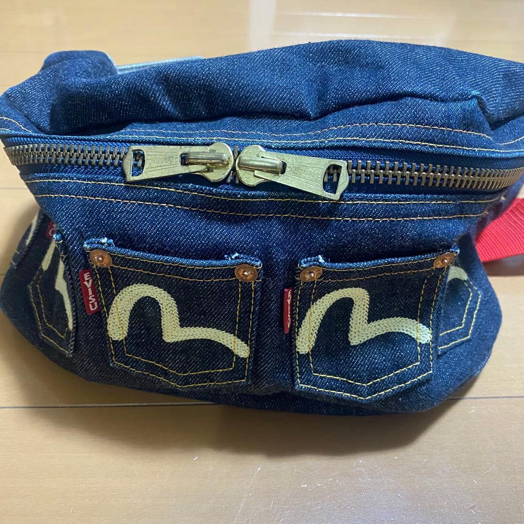 美品！EVISU デニムボディバッグウエストバッグエヴィス正規店購入