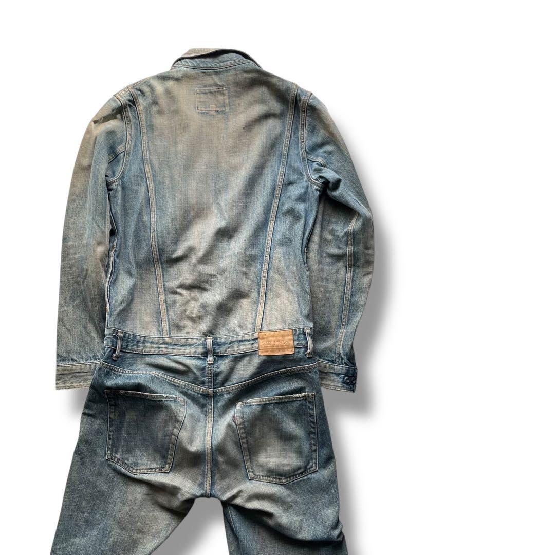 アディクトクローズ USED加工 デニム ジャンプスーツ オールインワン