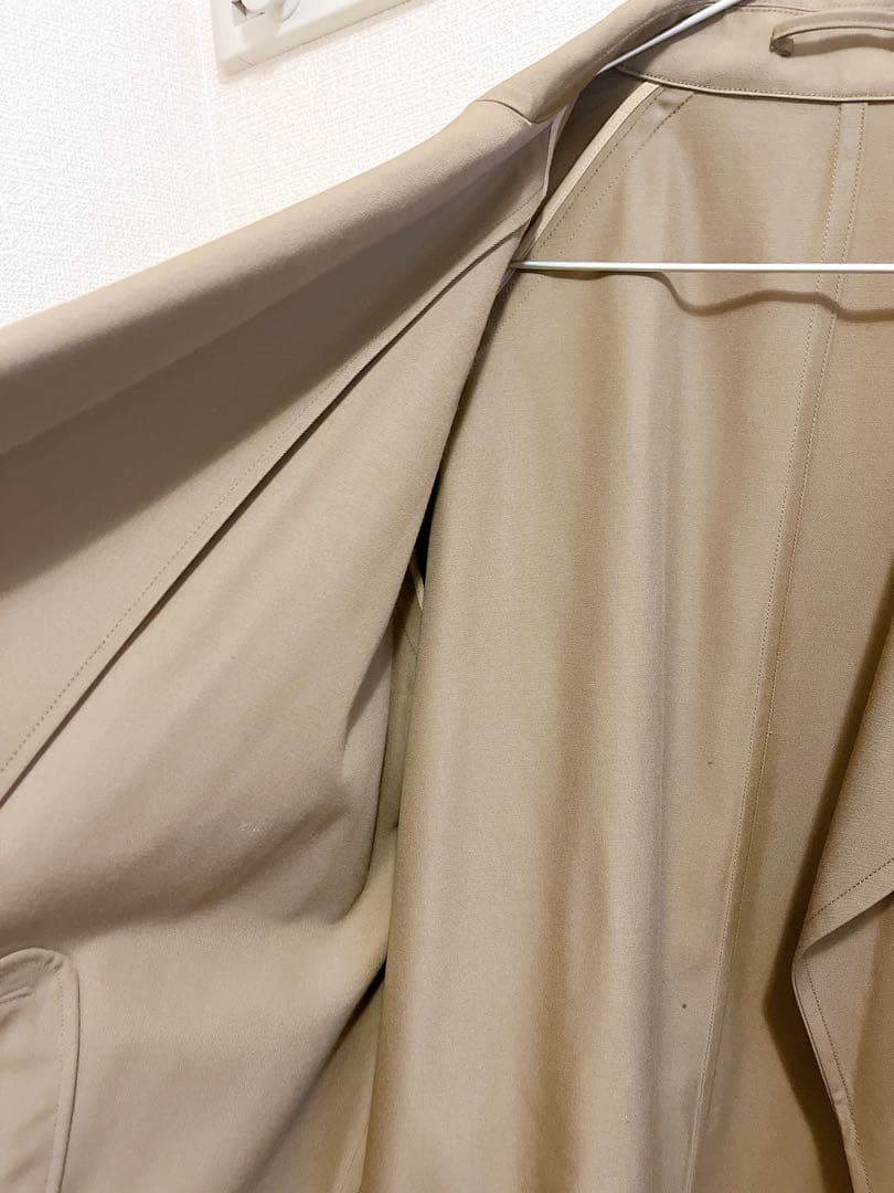 美品】MBハイエンド尾州ウールタイロッケンコート ベージュ - メルカリ