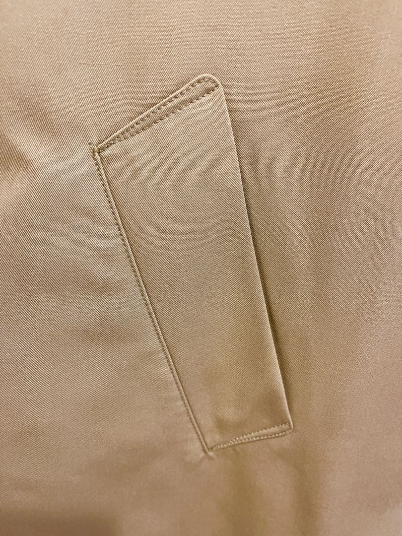 美品】MBハイエンド尾州ウールタイロッケンコート ベージュ - メルカリ