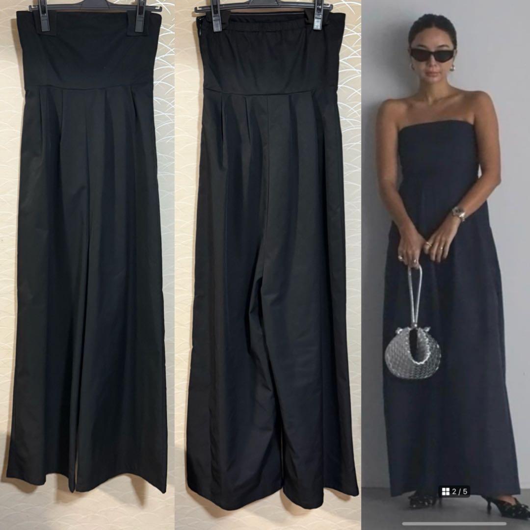 room306 Bare Tuck Wide All-in ブラック　Mサイズ room306 CONTEMPORARY / Wide Tuck Pants