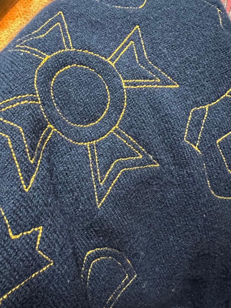 KRKsacai サカイ　サイドジップマルチエンブロイダリー　ニット