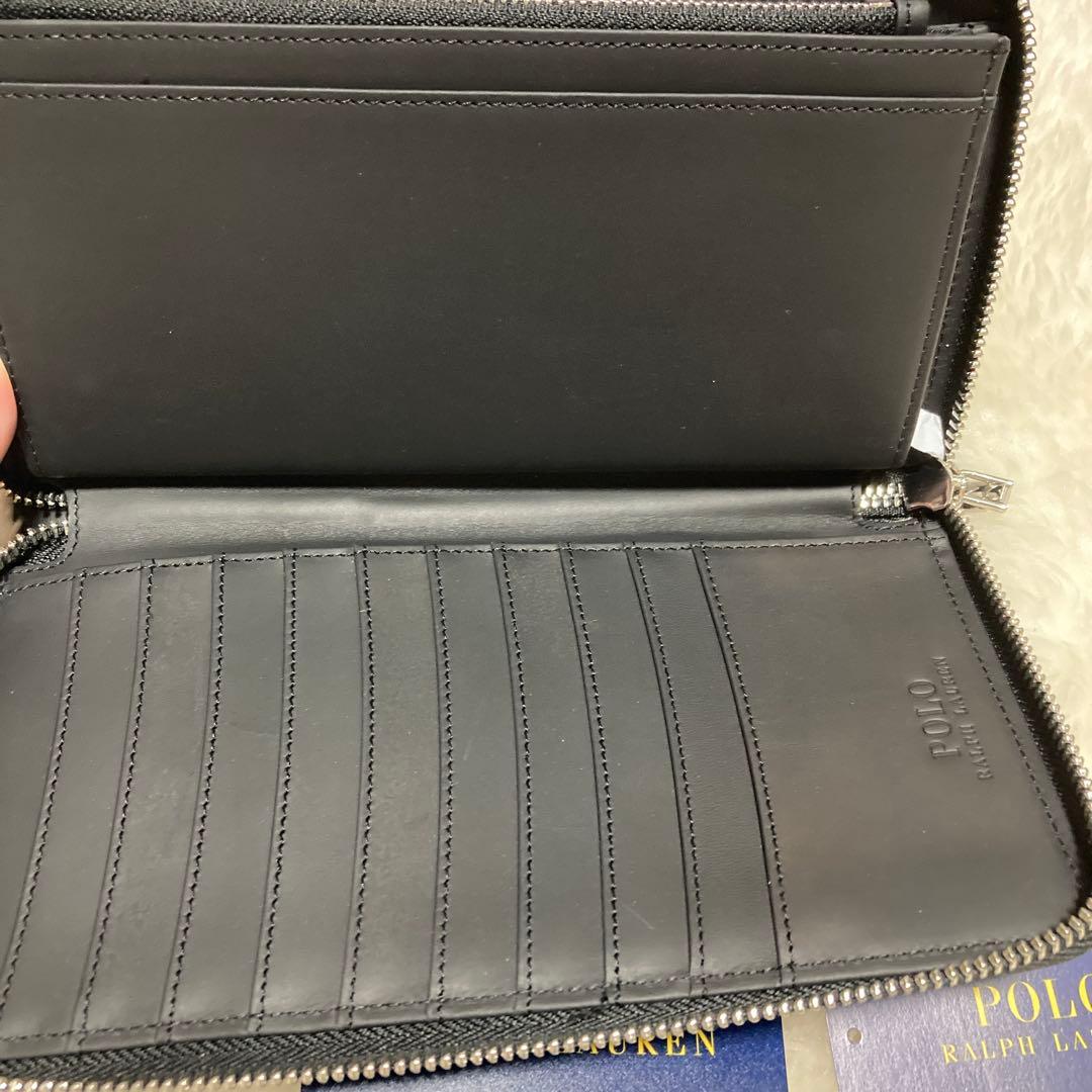 新品POLO RALPH LAUREN 大きい長財布通帳入にもポロラルフローレン