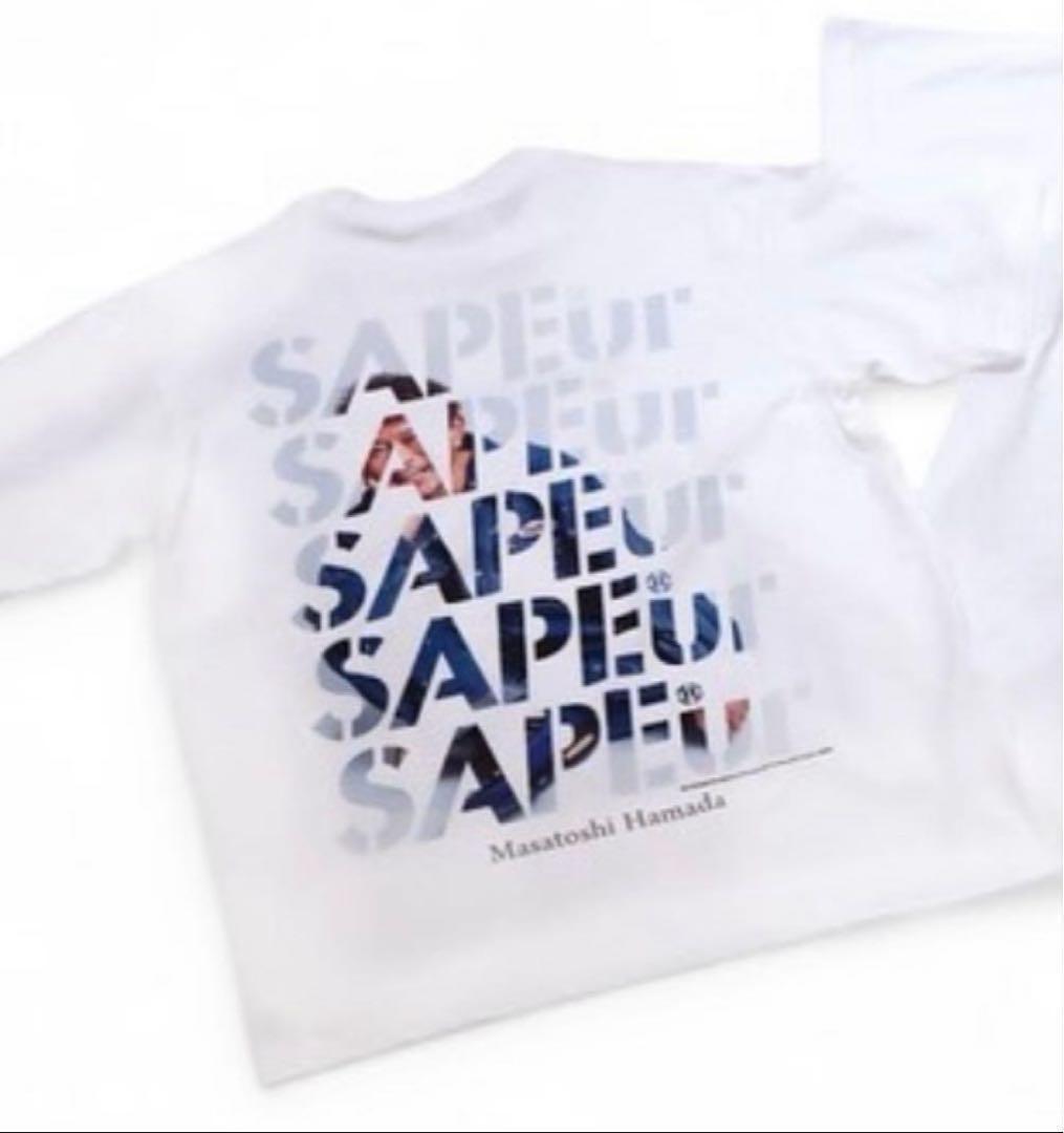浜田雅功展 SAPEur 限定コラボTシャツ 5.連ロゴフルカラー XLサイズ