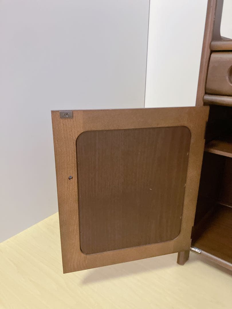 Karimoku カリモク 木製 電話台、FAX台　キャビネット飾り棚 収納　②