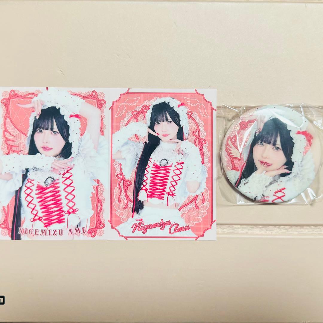 きゅるりんってしてみて 逃げ水あむ トレカ 缶バッジ セット - メルカリ