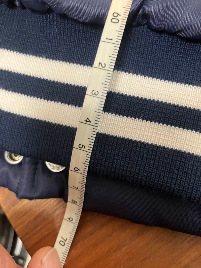 RUSSELL ATHLETIC ネイビー バック ロゴスタジャン タグ付未使用