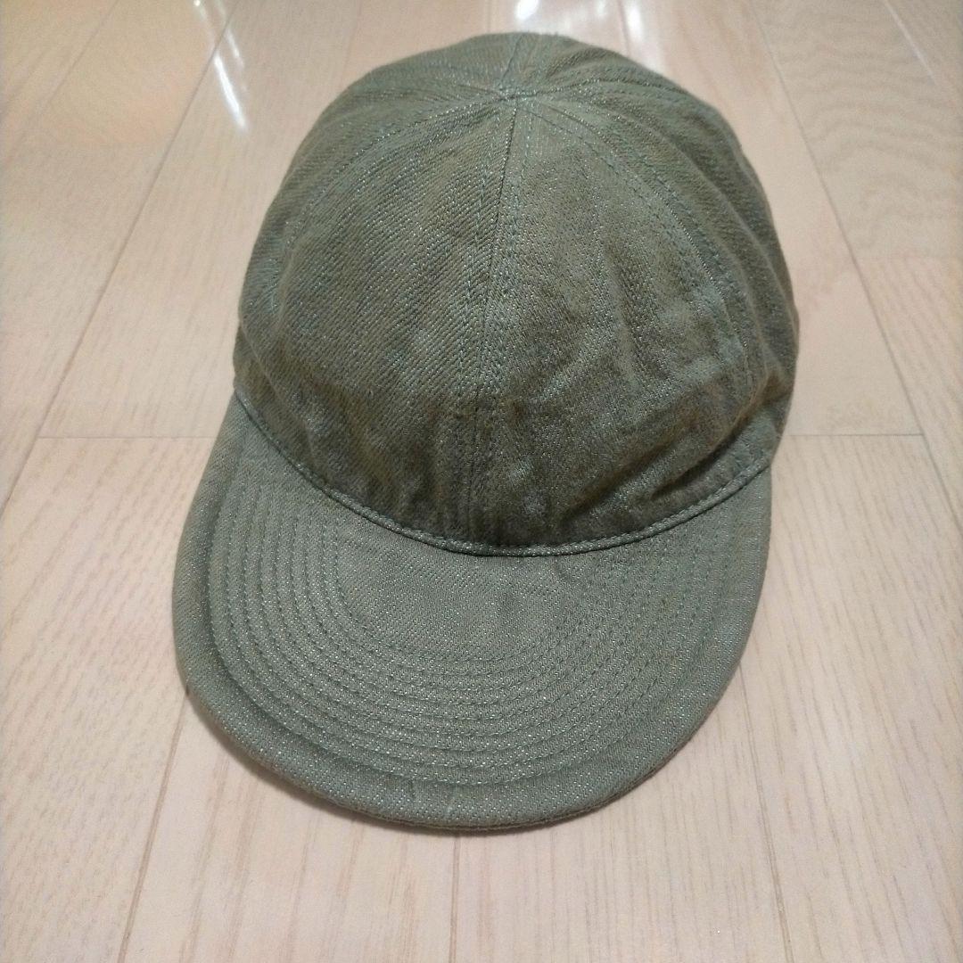 Nigel Cabournナイジェルケーボン メカニックキャップ グリーンデニム