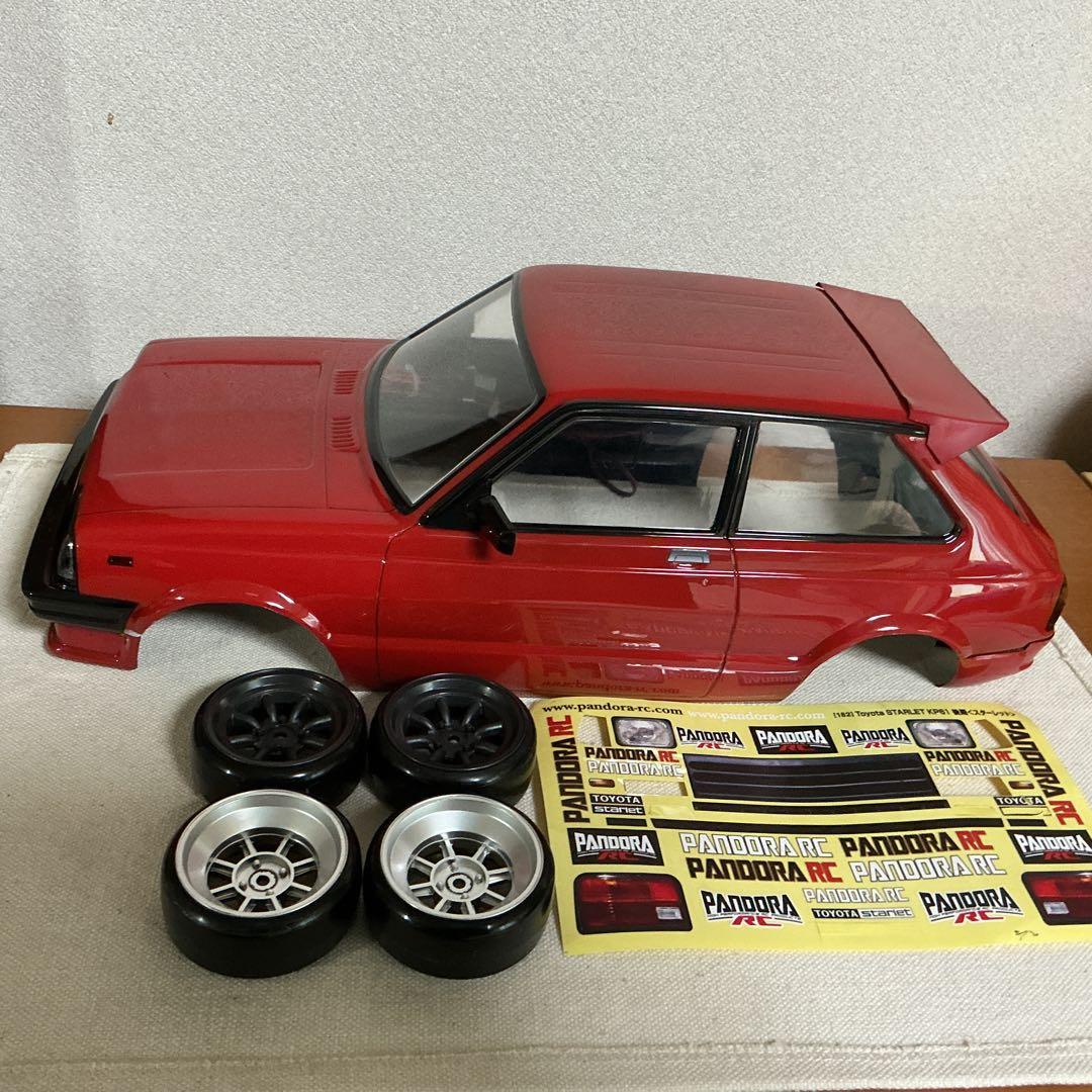 パンドラ PANDORA スターレット KP61 1/10ボディー タイヤセット