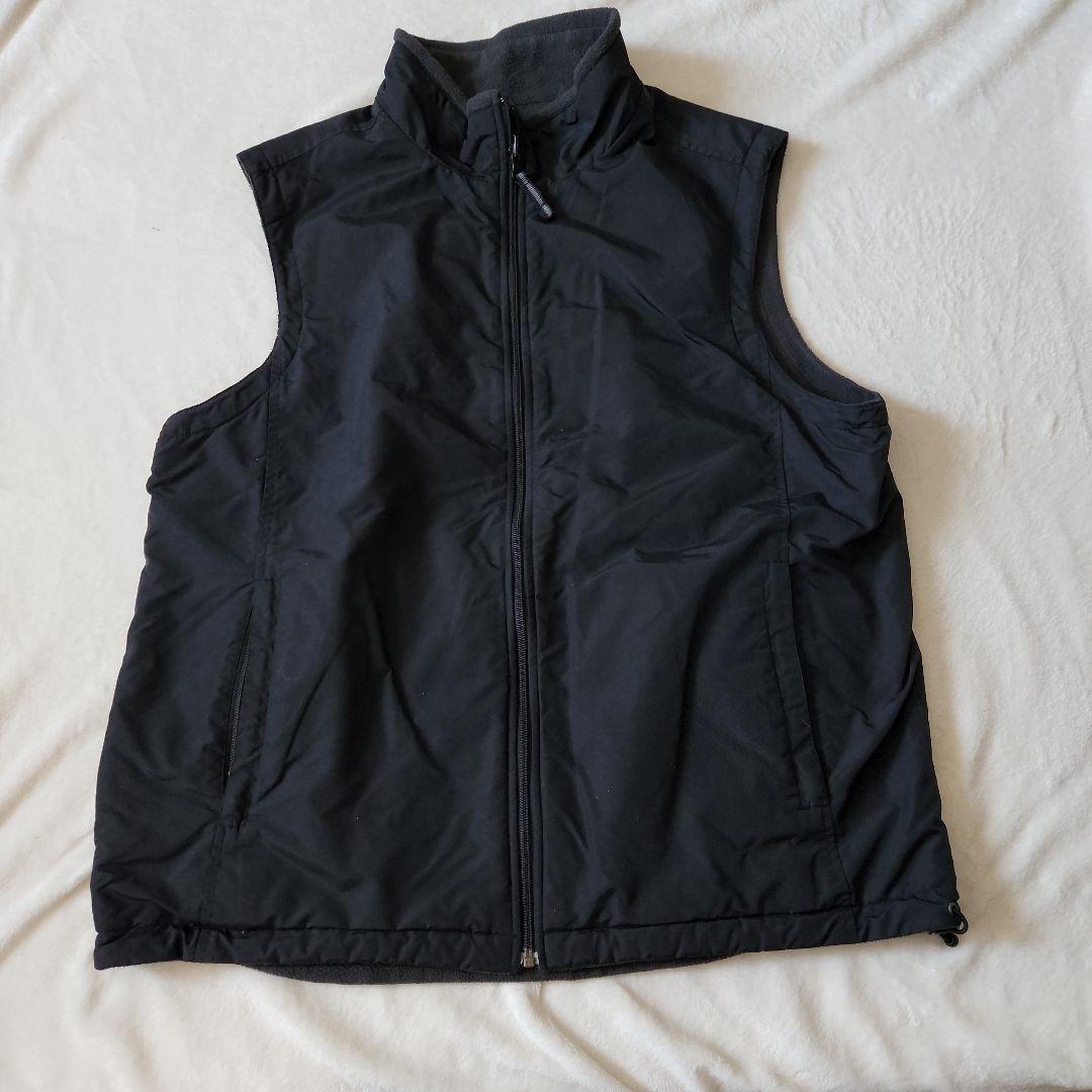 90's OLD UNIQLO ナイロンベスト リバーシブル 裏地フリース XL - メルカリ