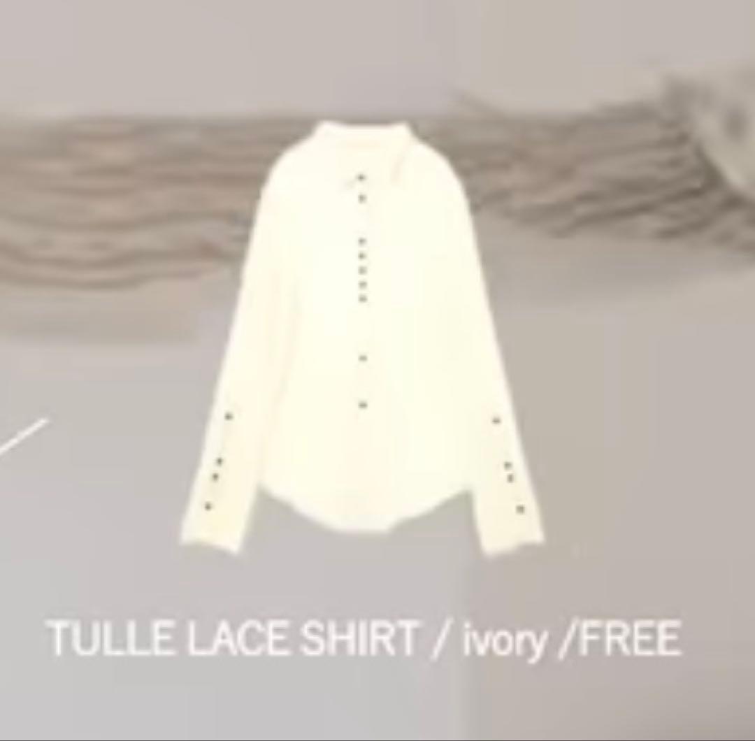 eaphi tulle lace shirt - メルカリ