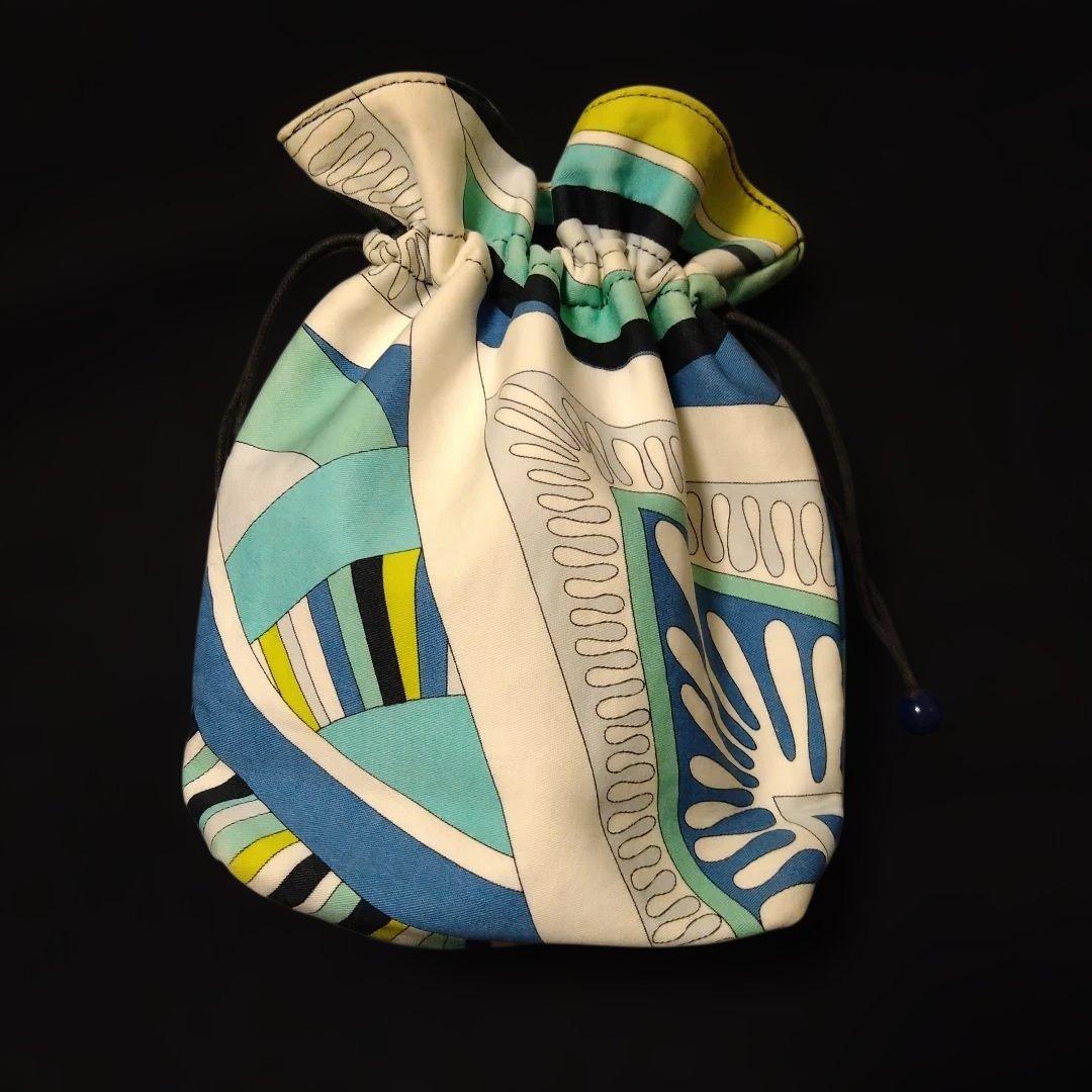 エミリオプッチ】ポーチ 巾着 ミニバッグ emilio pucci イタリア製