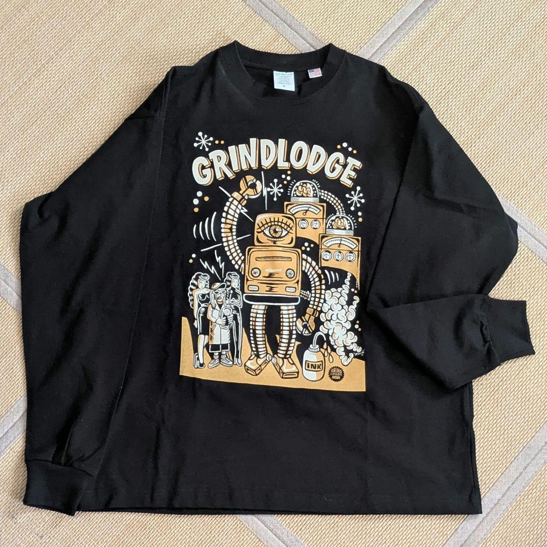 GRINDLODGE ロボットデザイン 長袖Tシャツ XL