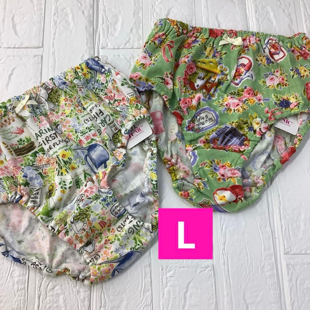 鴨居羊子 TUNIC オヤスミパンツ 綿100% やさしい肌ざわり 2枚組 L