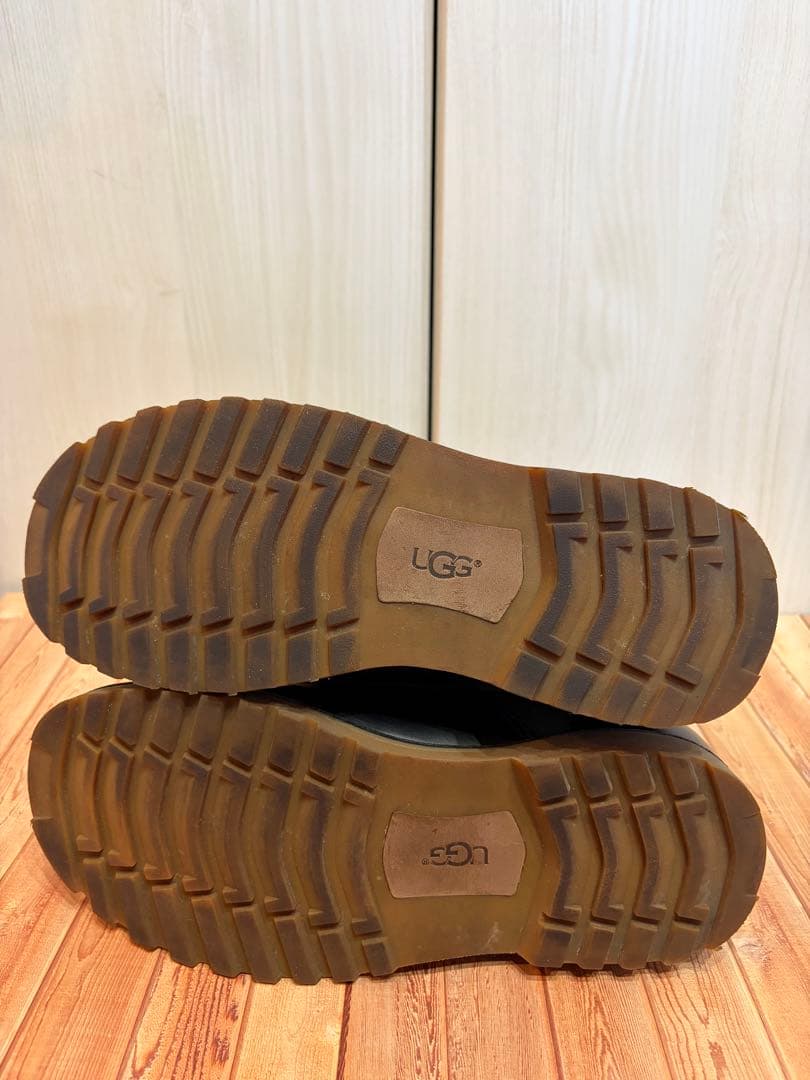 UGG メンズレザー キャンバス ブーツ