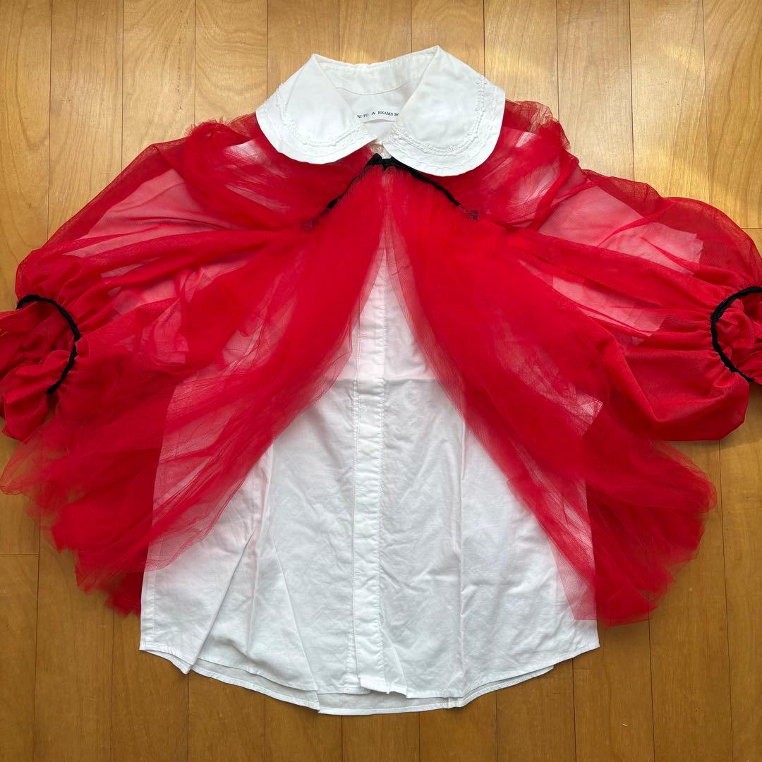 Tricot comme des garçons チュールトップス レッド S - メルカリ