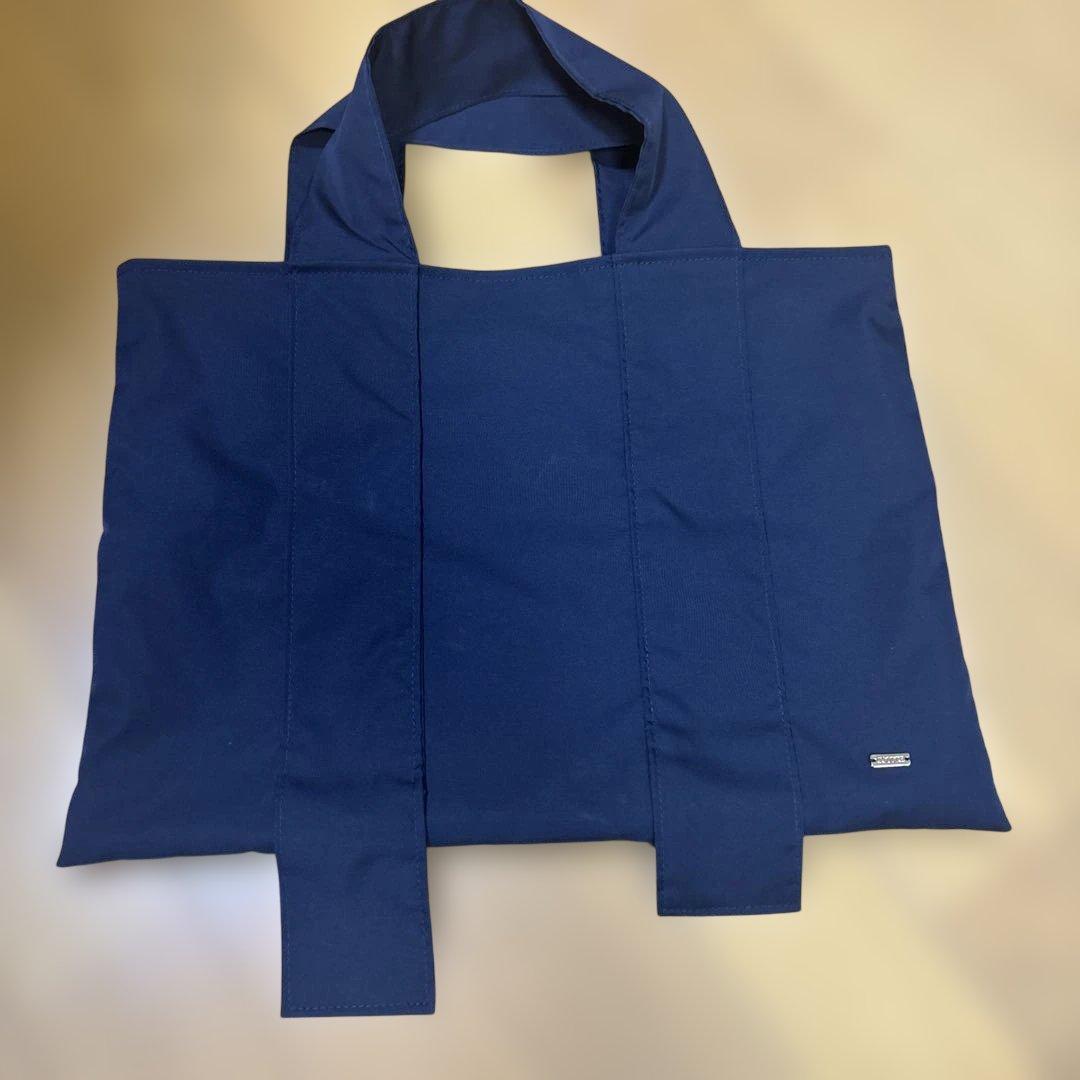 COUDRE ワイドハンドルショートトート 金子綾 ネイビー - メルカリ