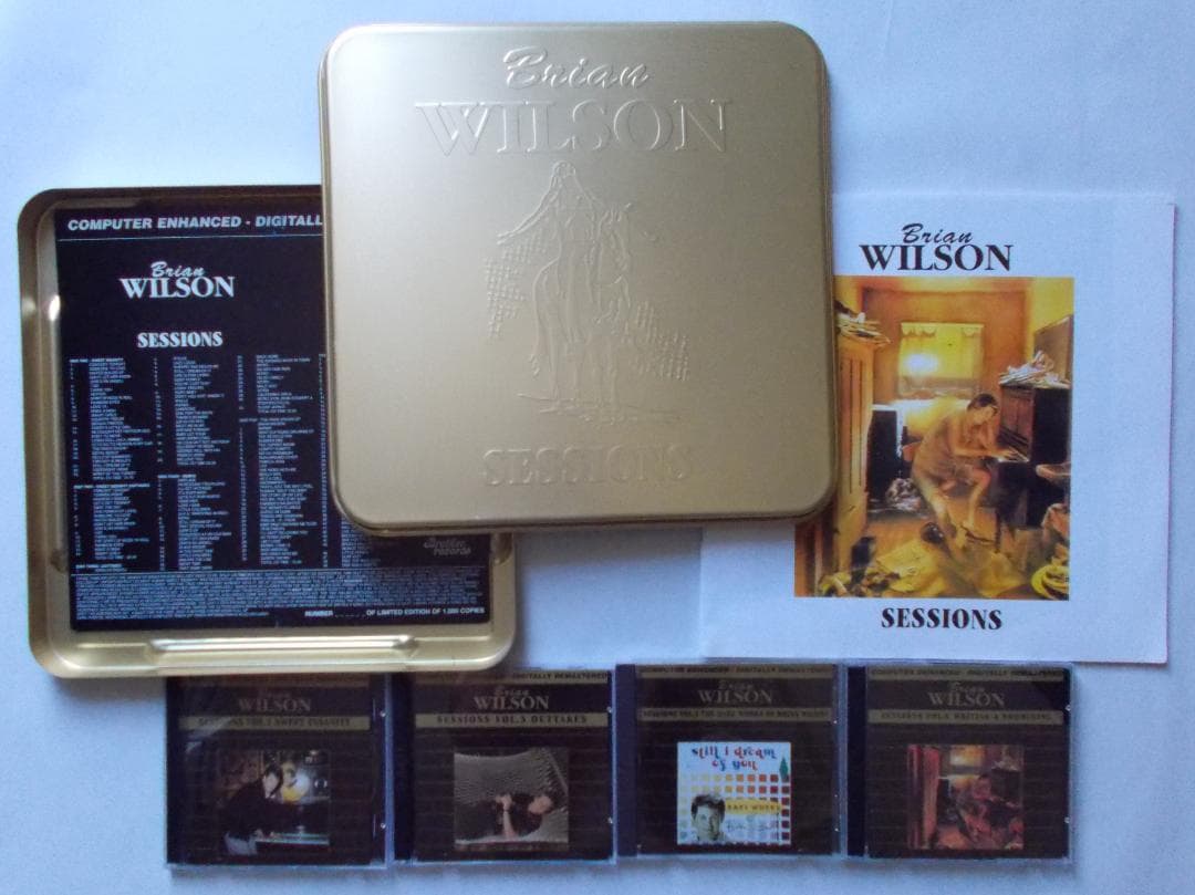輸入盤ゴールド缶入７ゴールドCDセットBrian Wilson\"Sessions Dive Into Brian Wilson's Touring Years From 1999-2007 This Record