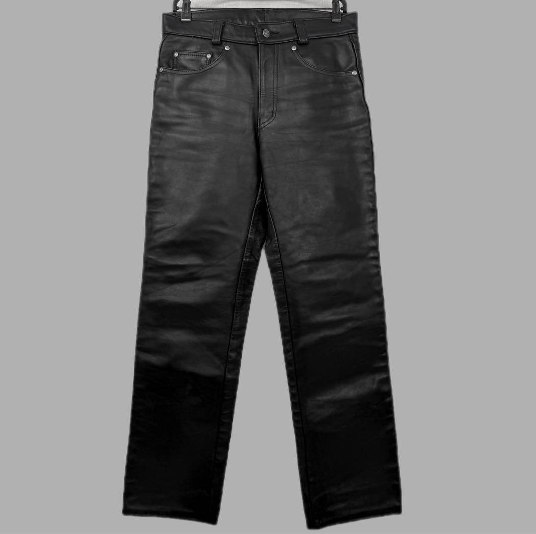 Schott USA製 w32 牛革 レザーパンツ ショット vintage - メルカリ