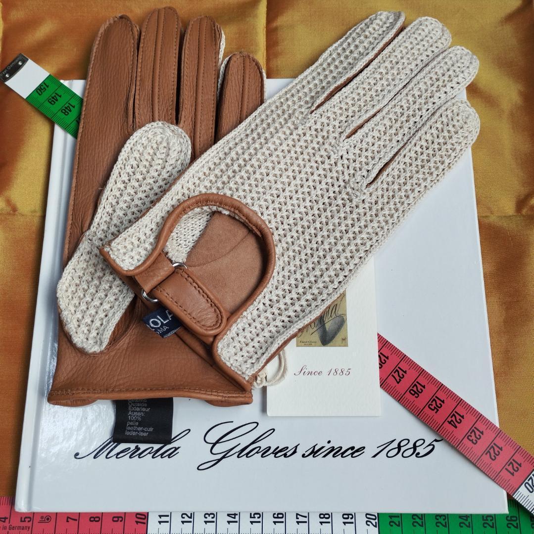 メローラ ディアコルク色メッシュ ドライビンググローブ フェラーリ