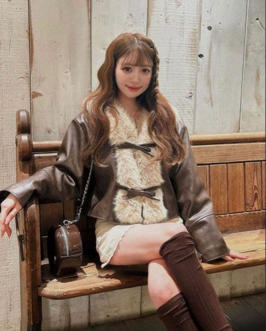 Darich リボンベルトヴィンテージレザージャケット