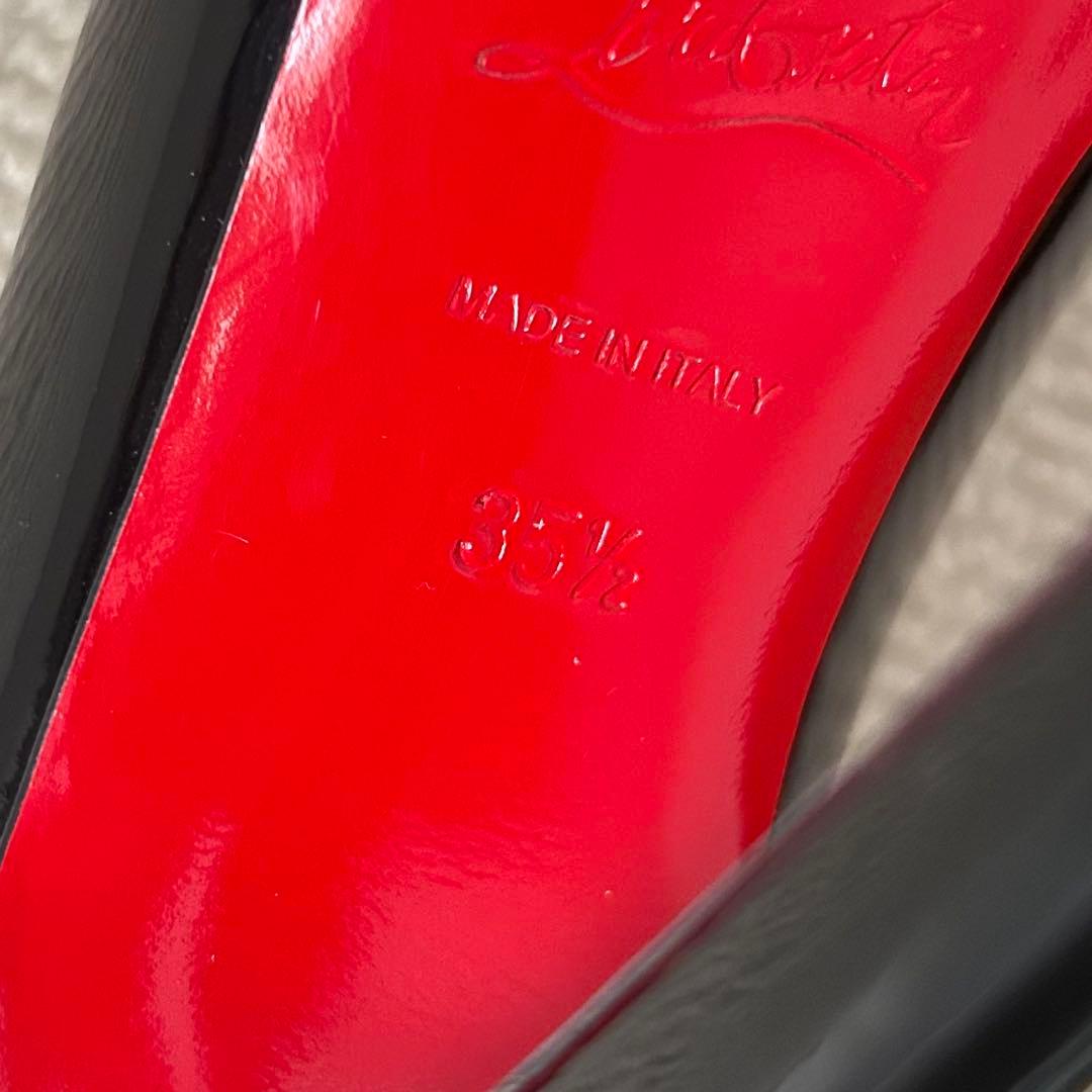 クリスチャン ルブタン パンプス エナメル 黒 22.5cm
