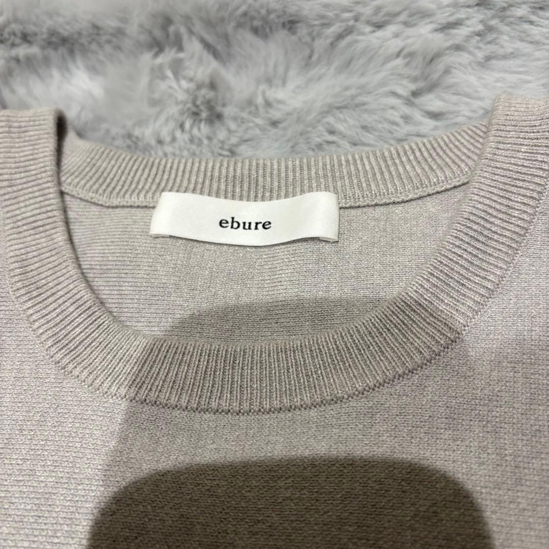 美品♡ebure エブール カシミヤ混 クルーネックニット グレー - メルカリ