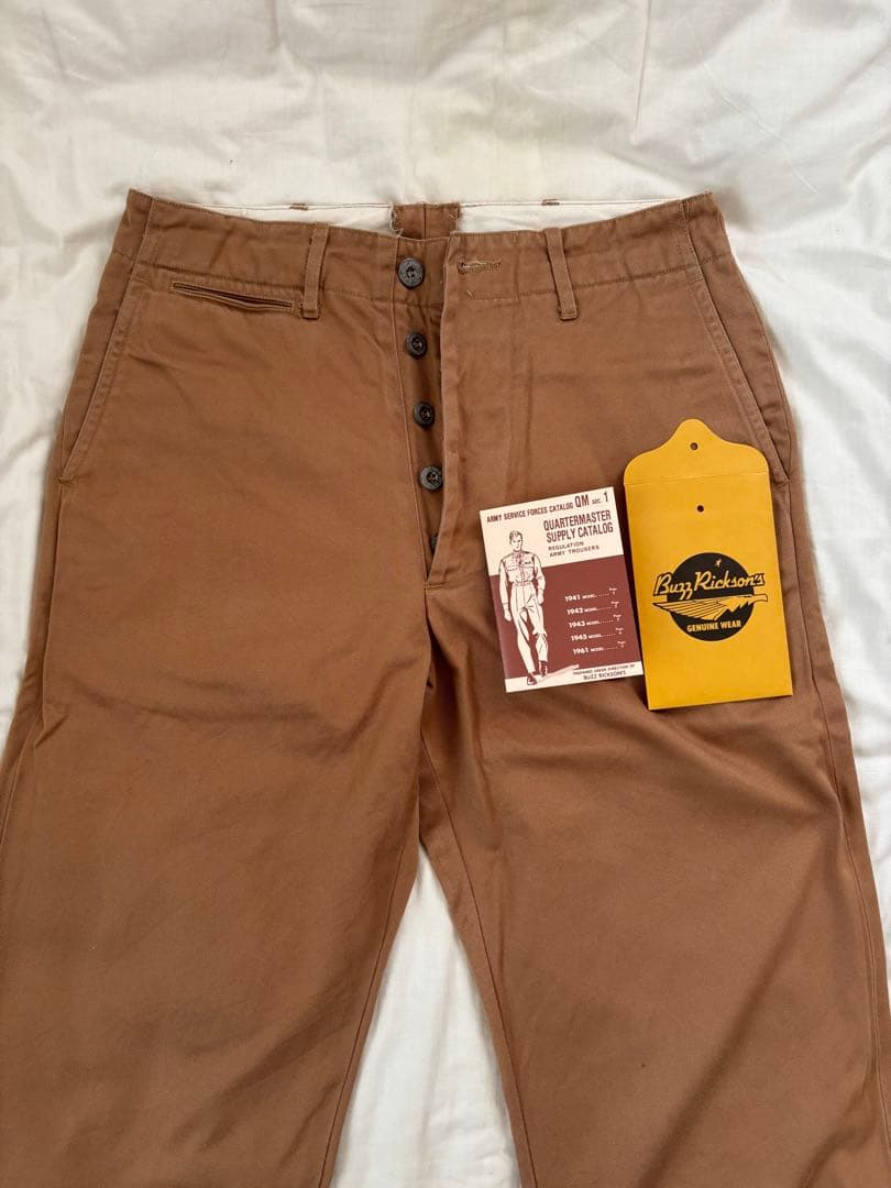 BUZZ RICKSONS バズリクソンズ1945チノパン キャメル 楽天市場】バズリクソンズ BUZZ RICKSON'S チノパン 1945 ミリタリー
