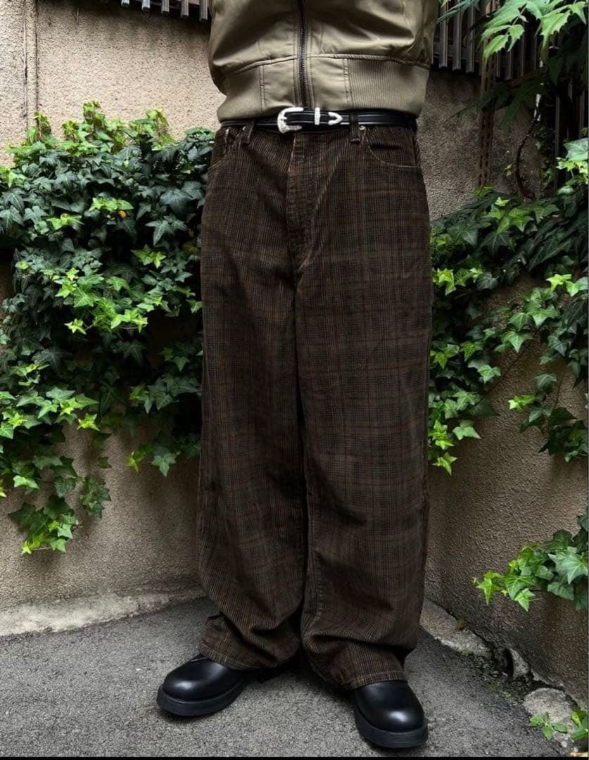 Levi's 578 Plaid Corduroy Pants 34×30 - メルカリ