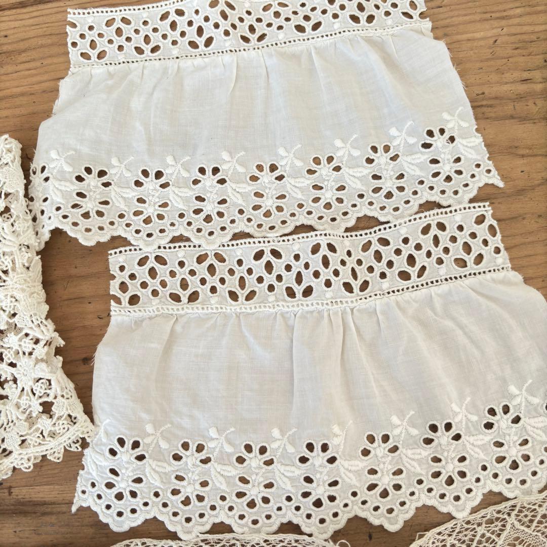 フランス アンティークレース.モチーフ色々セット - メルカリ