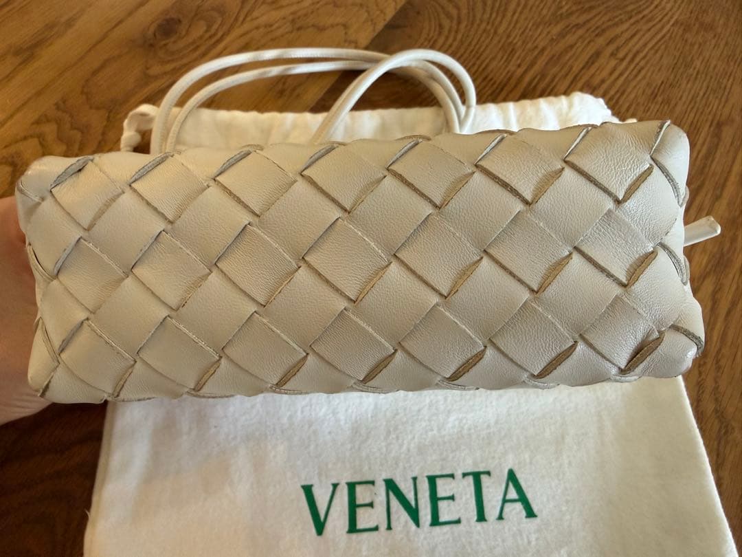 Bottega Venetaミニ ループ カメラバッグ　白